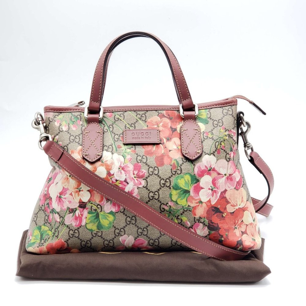 Authentic Gucci Blooms Handbag & Shoulder Bag